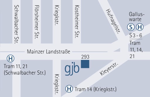 Lageplan Mainzer Landstraße 293